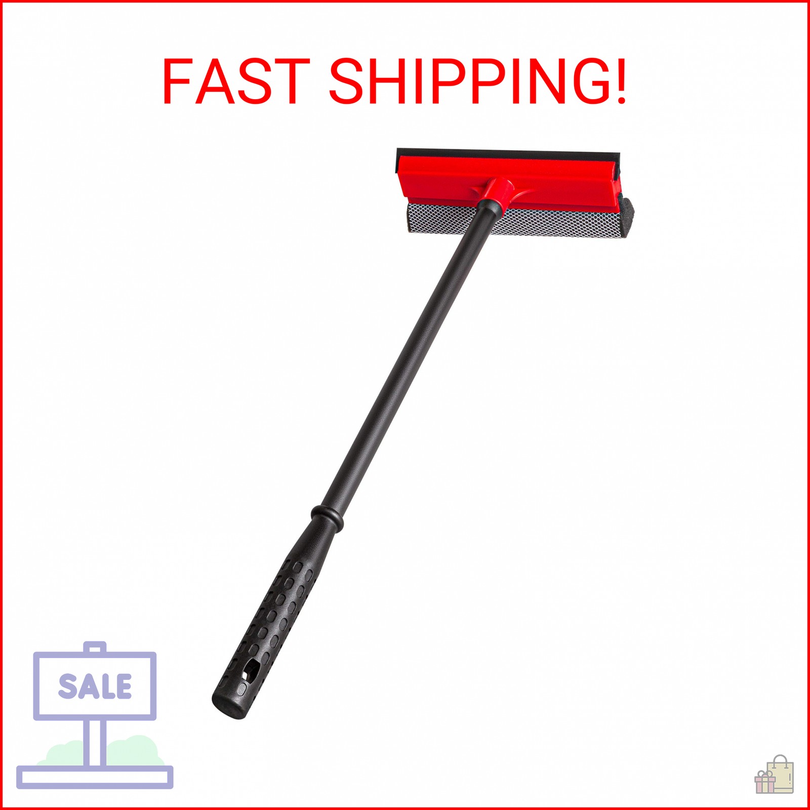 DSV Standard Window Squeegee for Car Windows, 2-in-1 Window Cleaner for Car Wind