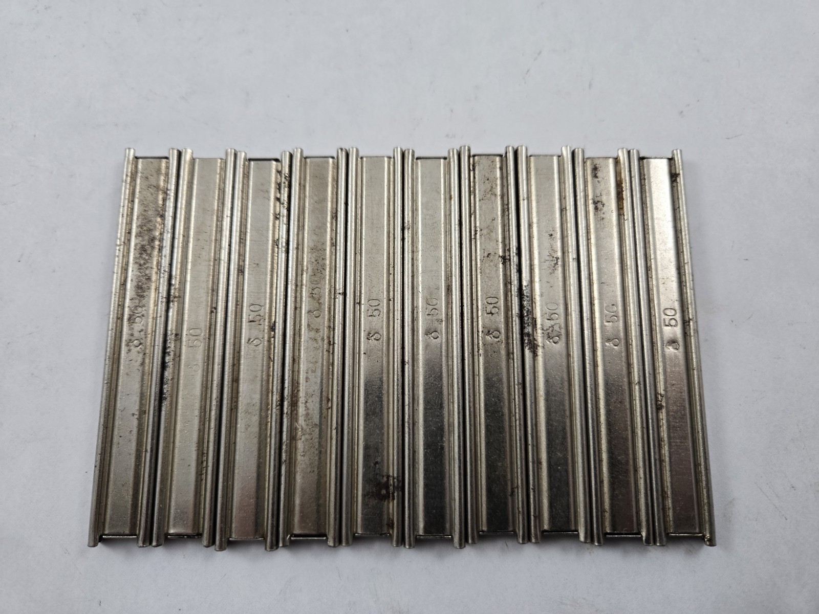 Lot Of 10 Steyr Hahn Pistol 9mm 8 Round Stripper Clips 50 Marked Nickel