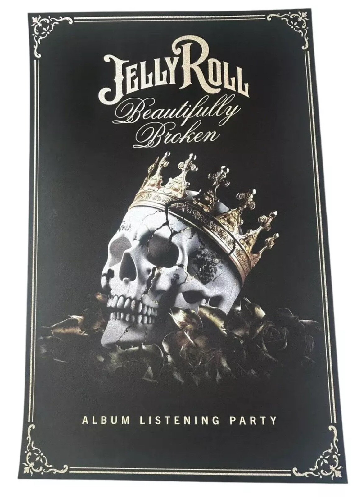 Jelly Roll Beautifully Broken Album Listening Party Promo Poster 11" X 17" LP CD