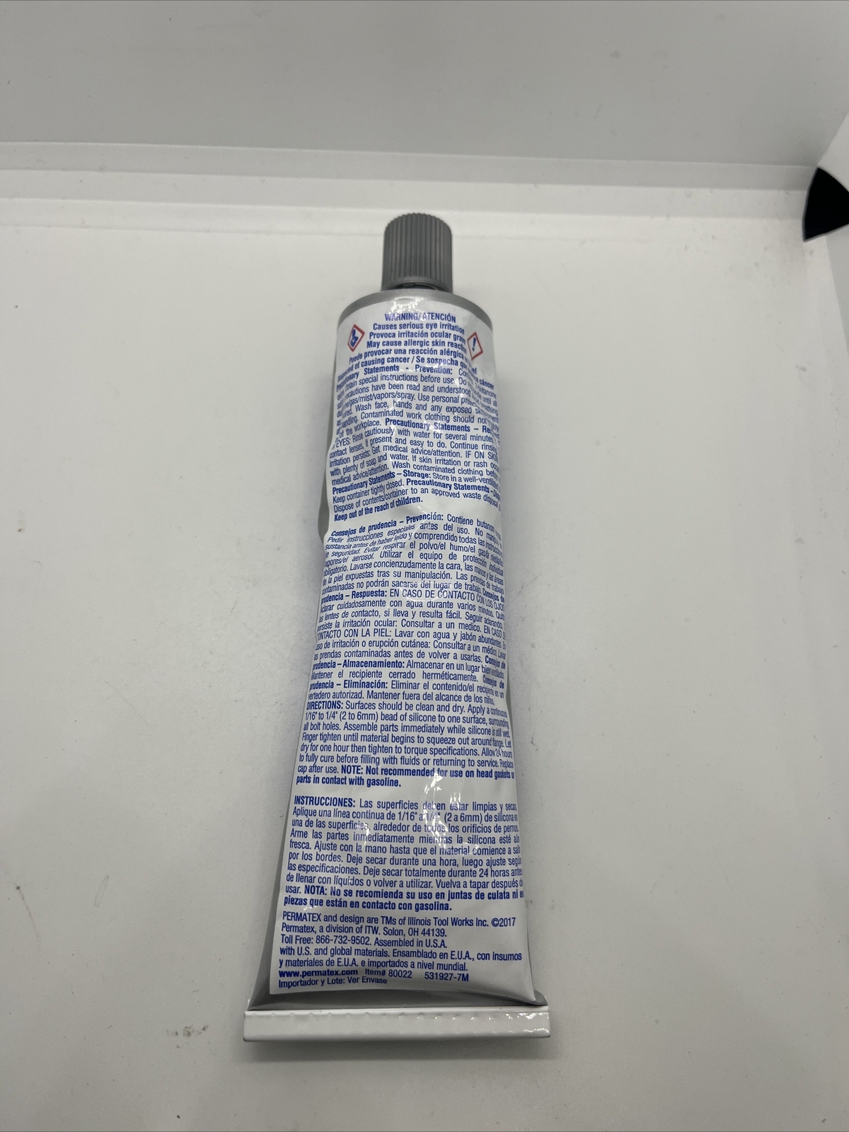 PERMATEX Blue RTV Gasket Maker Low Odor Formula 3 oz 80022 #E2