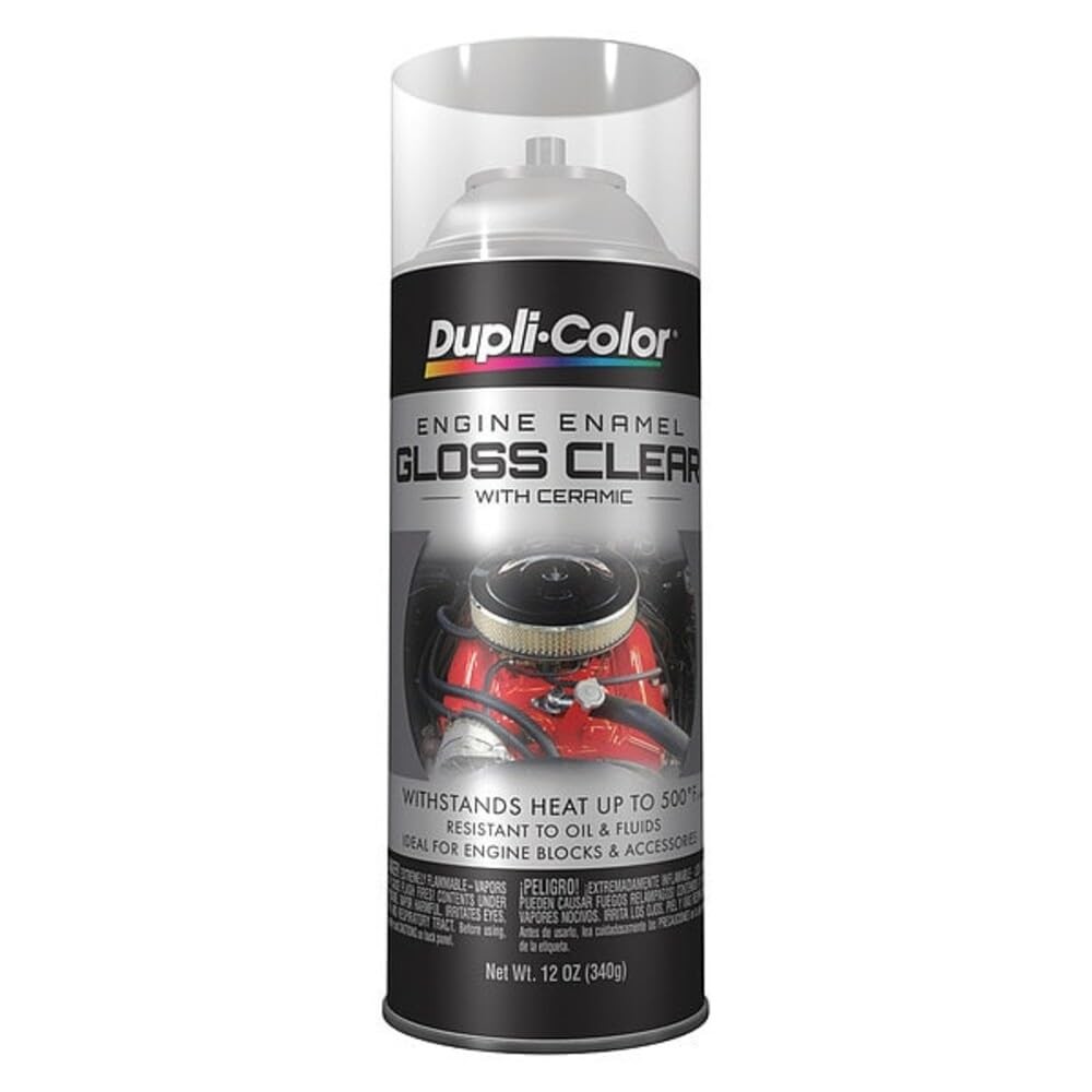 Dupli-Color DE1636 Engine Enamel Spray Paint with Ceramic - Clear -