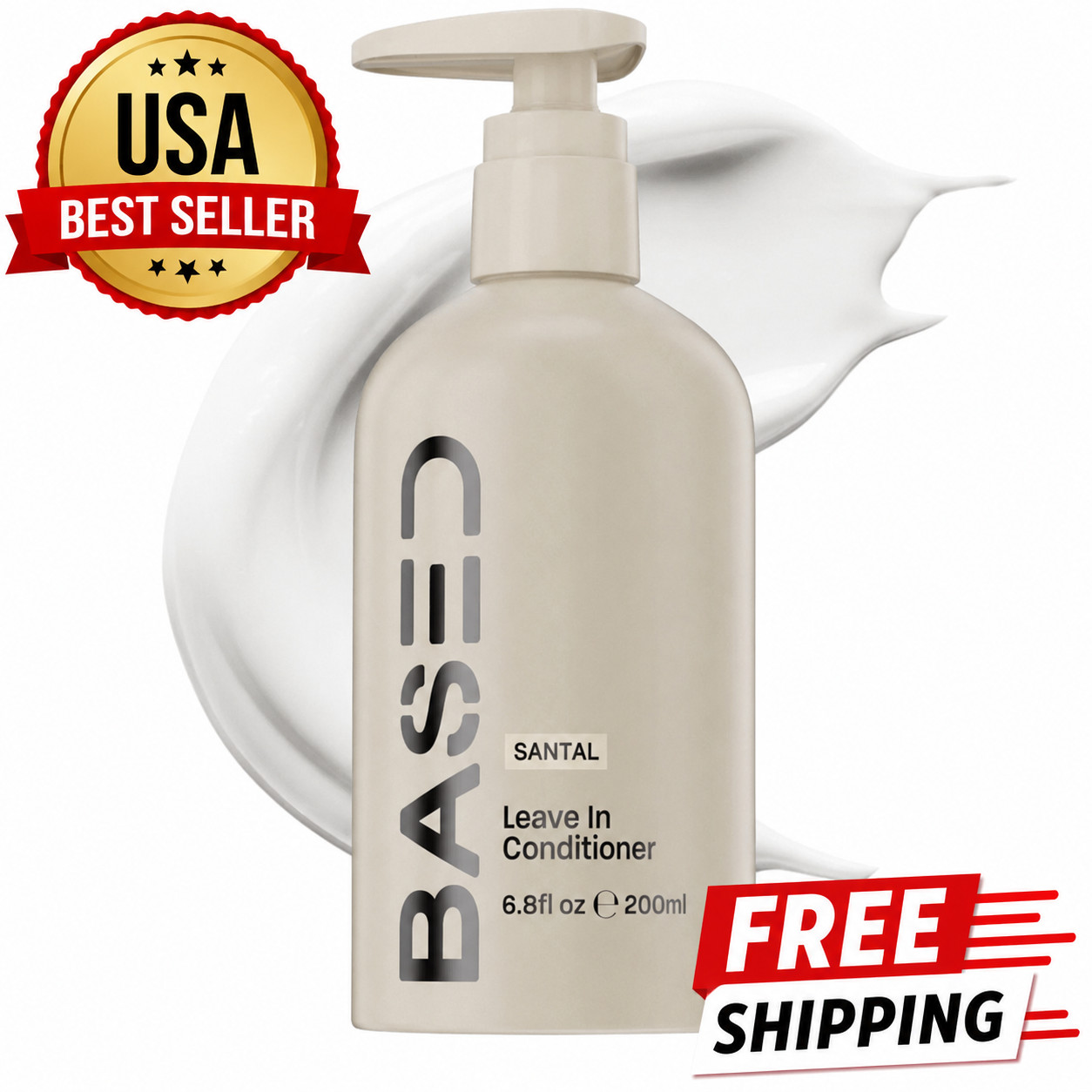 Hair,NEW BASED Leave-In Detangler, Instant Frizz Control, Hydrates & Nourishes