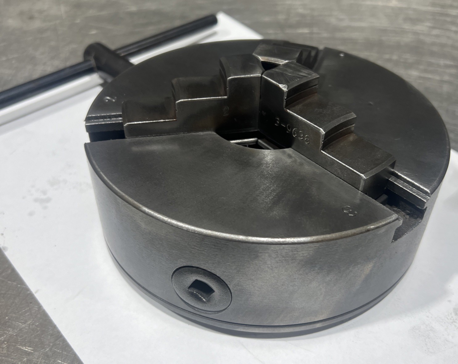 Vintage Delta Rockwell Model 46-450 12" Wood Lathe 6” OD 3 Jaw Chuck 1” Thread