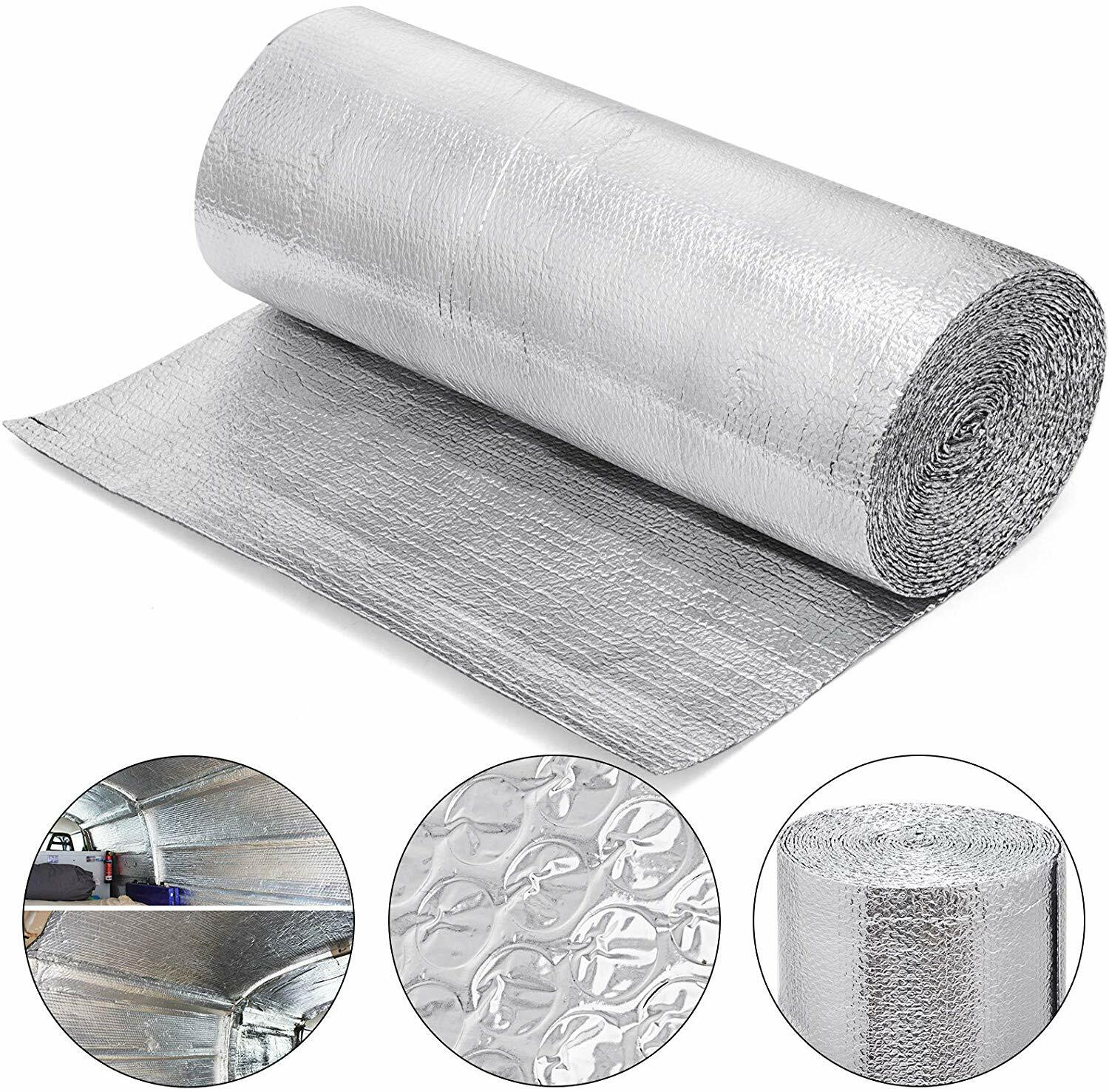 Double Bubble Reflective Insulation Vapor Barrier Crawlspace Attic Rafter 16x125