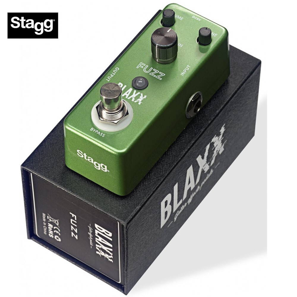 Stagg BLAXX Series Fuzz Effects Pedal for Guitar with True Bypass BX-FUZZ