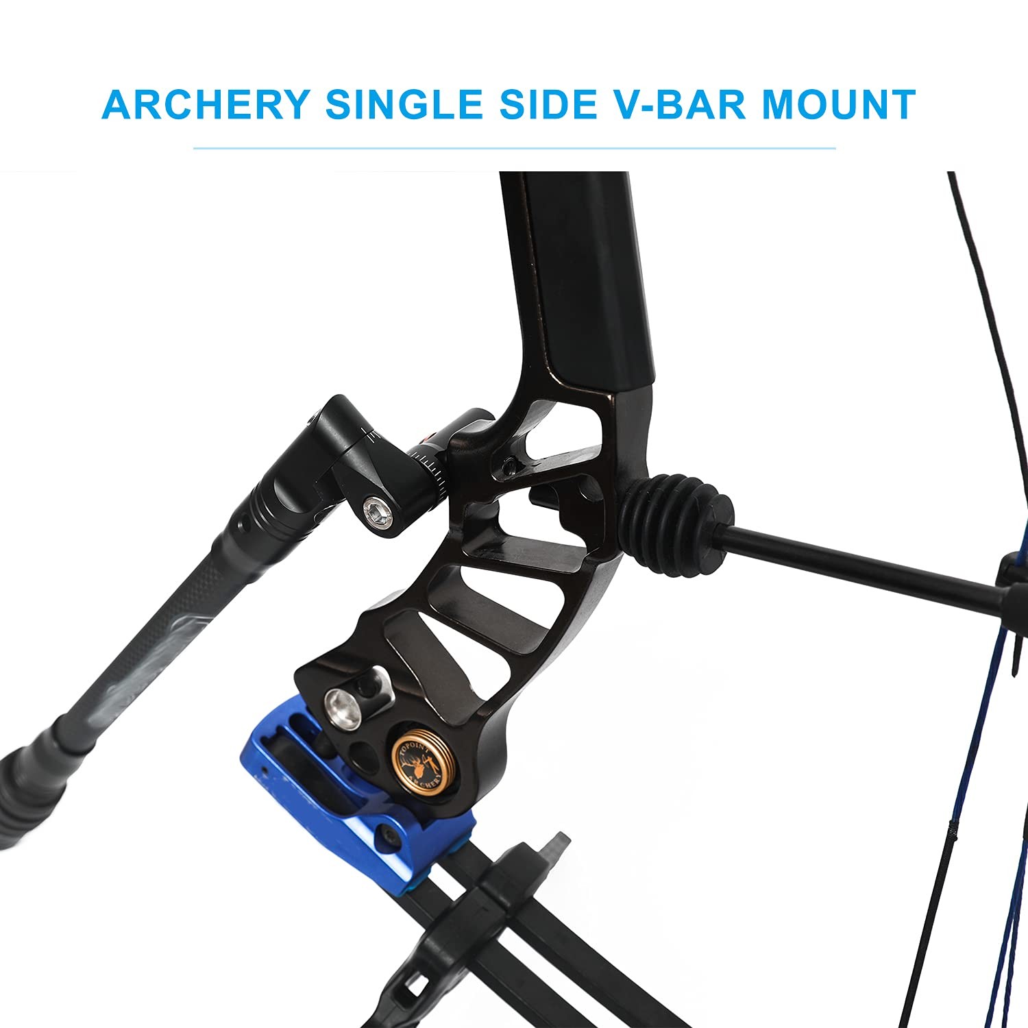 Perogen Compound Bow VBar Mount Quick Disconnect, Precision Angle Adjustment