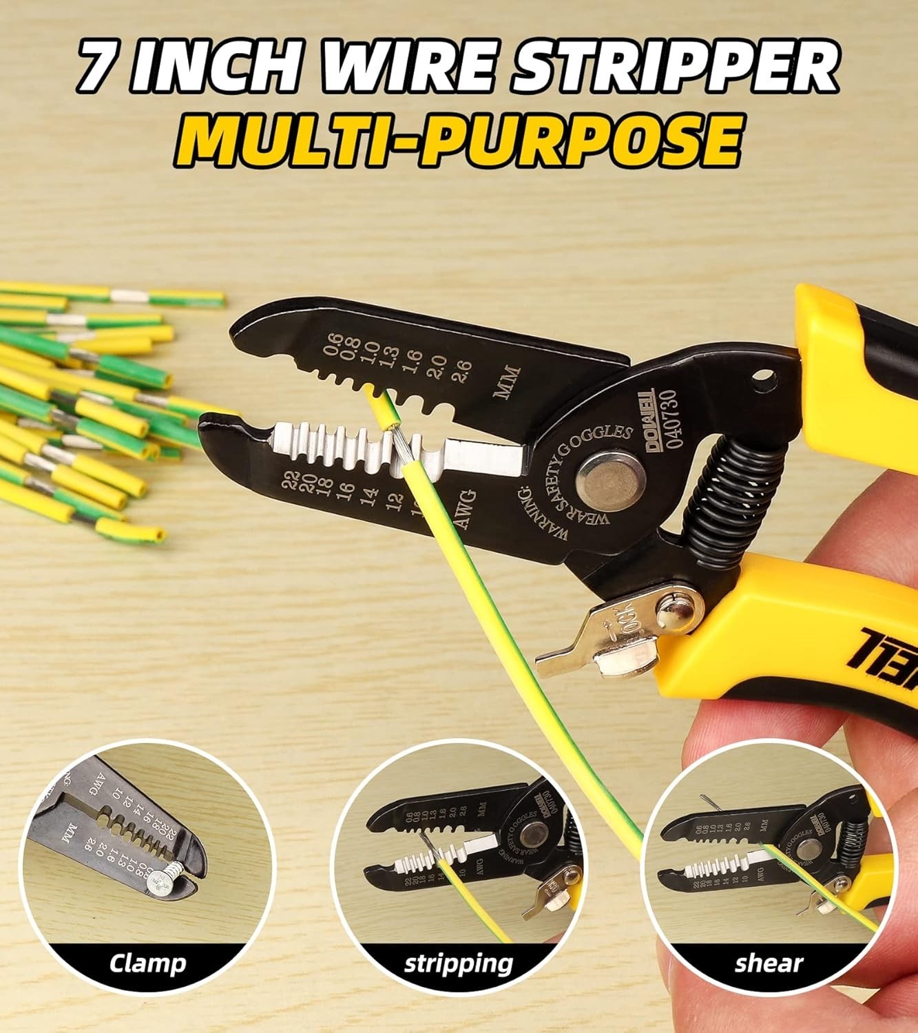 Wire Stripper Cutter Wire Stripping Tool And Multi-Function Hand Tool，Profess...