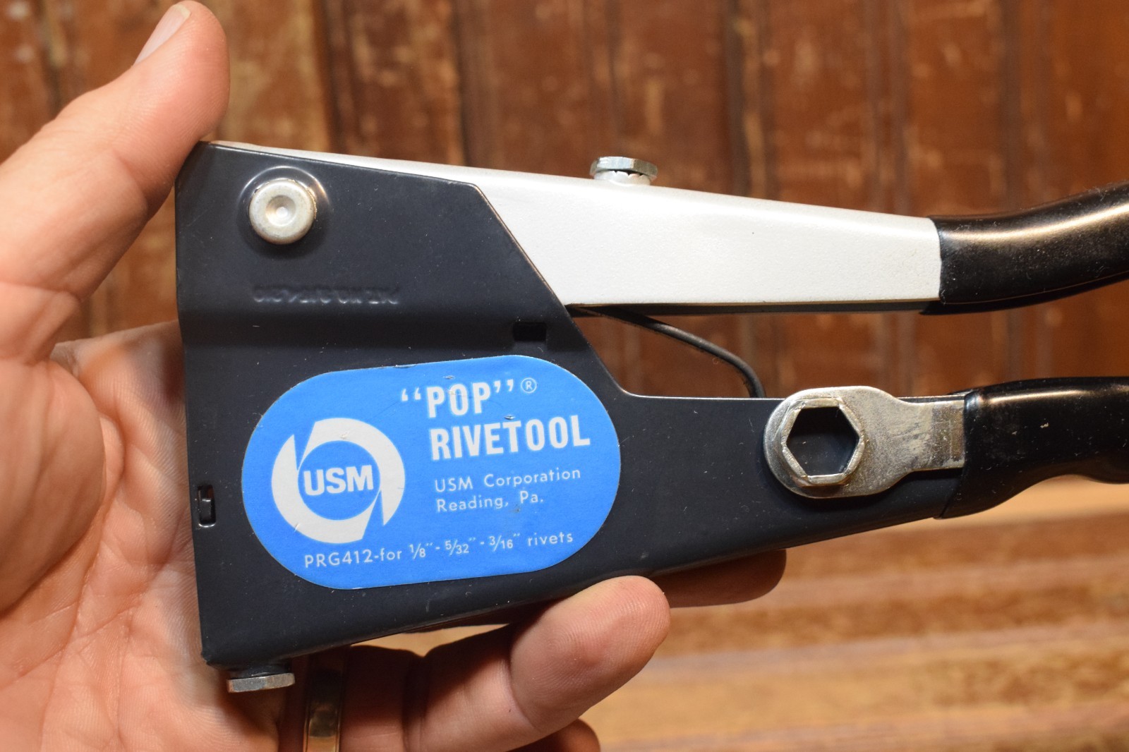 POP RIVET RIVETER JOIN THIN METALS LEATHER FIBERBOARD CRAFT PROJECT HAND TOOL
