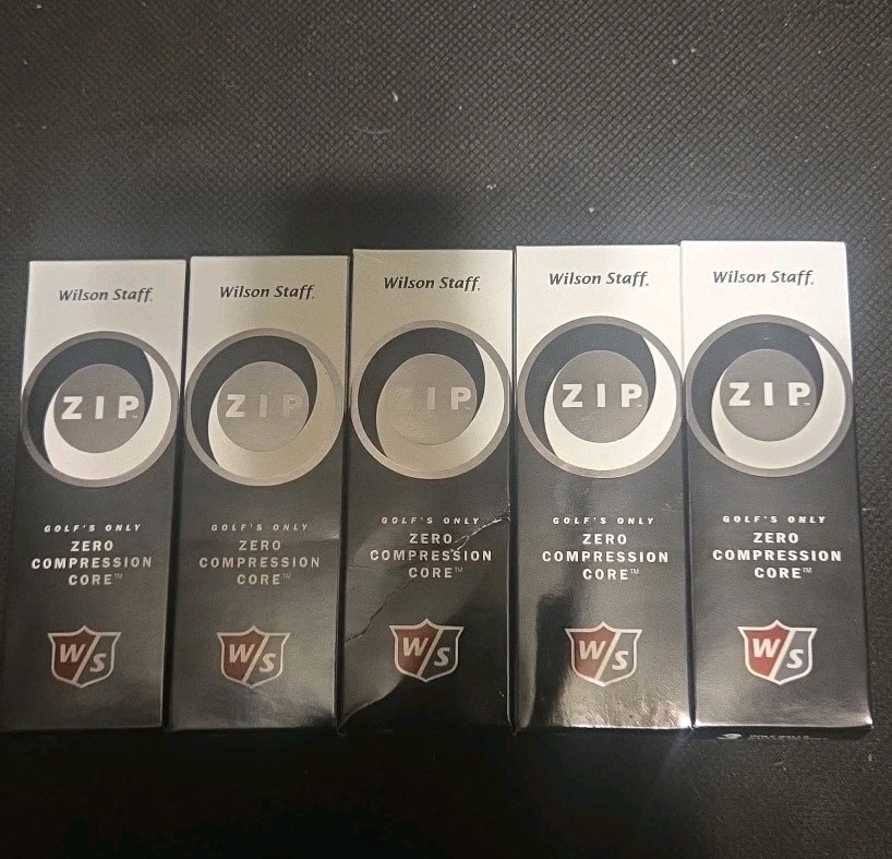 Wilson Staff NEW Zip Golf Balls Zero Compression Core New 5 BOXES