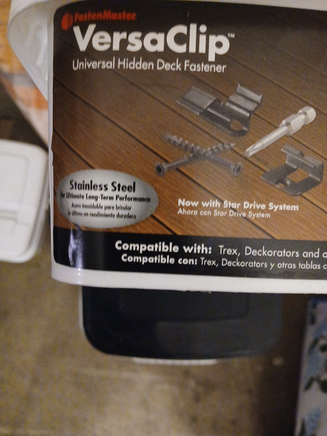 FastenMaster Universal Hidden Fasteners 200 Sq Ft Works With Trex Decking Board