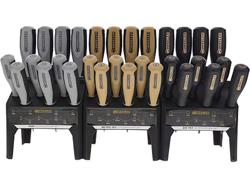 Wheeler 30 Piece Hex Torx Benchtop Screwdriver Set
