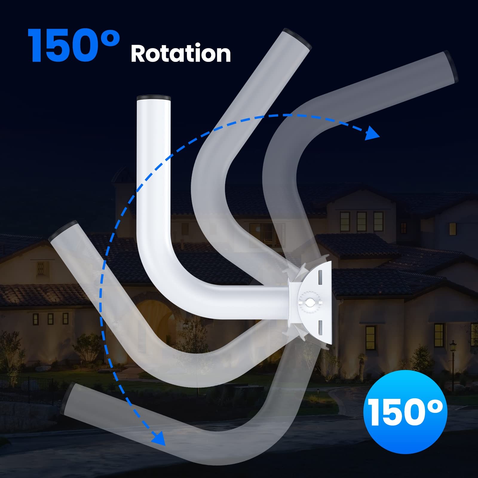 Universal Wireless Bridge Bracket Mount, Pole and Wall-Mounted Mount for Outd...