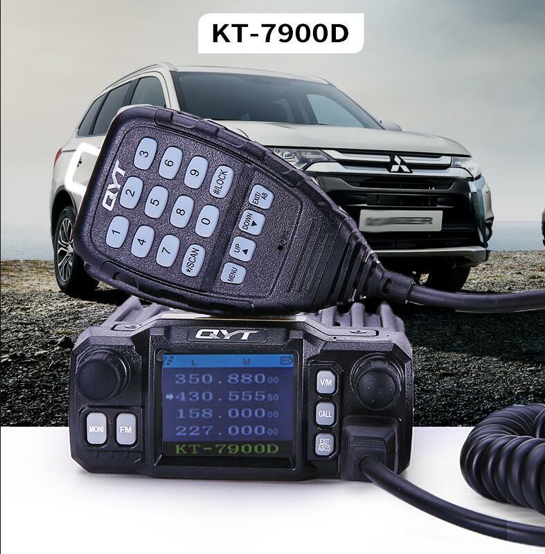 QYT KT-8900D Dual Band Quad Standby 25W VHF UHF Car/Trunk Ham Mobile Radio PRO