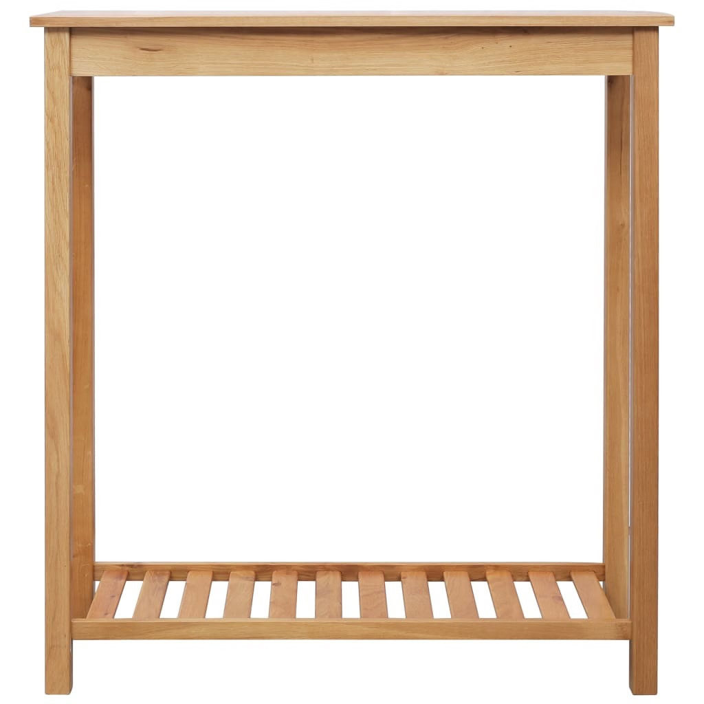 Bar Set Natural Brown Solid Oak Wood, MDF with Oak Veneer Standard