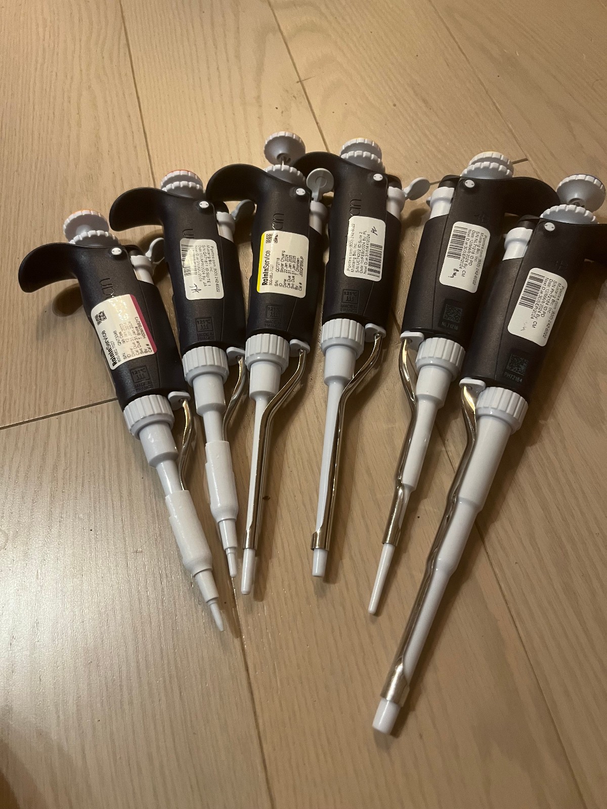 Gilson Pipet pipetman Pipettor  pipet set P1000 P20 P200 P2 P10 P100 Neo P100 qz