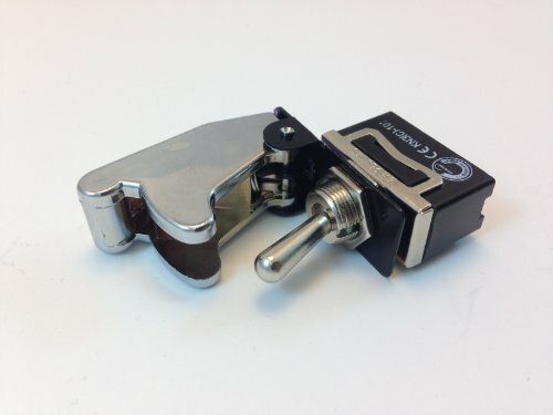 HD ON/OFF DPST 4P TOGGLE SWITCH 20 AMP WITH COVER CHROME