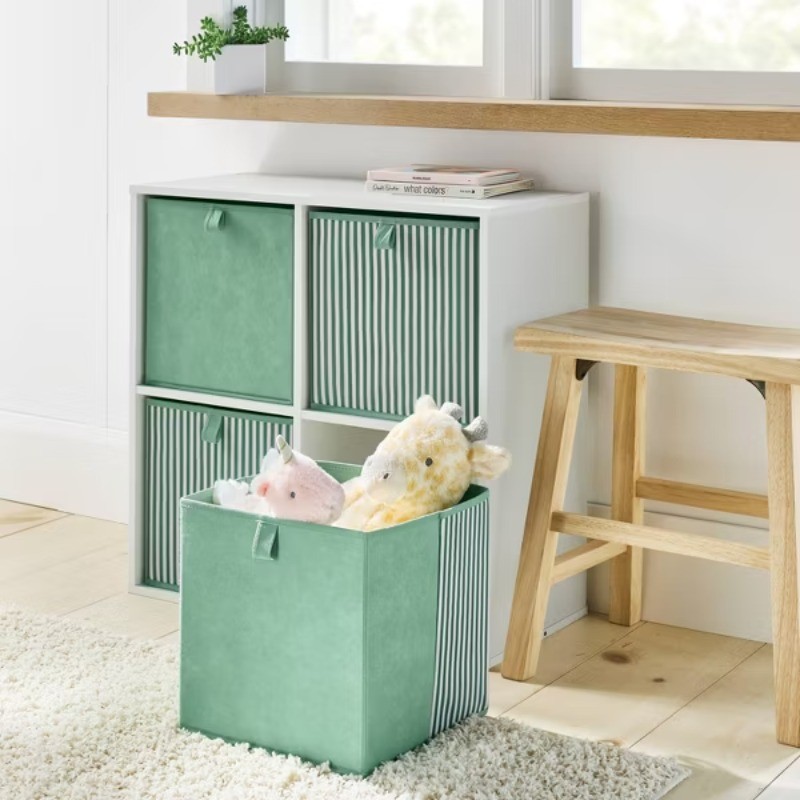 11" Dual 4pk Fabric Bin