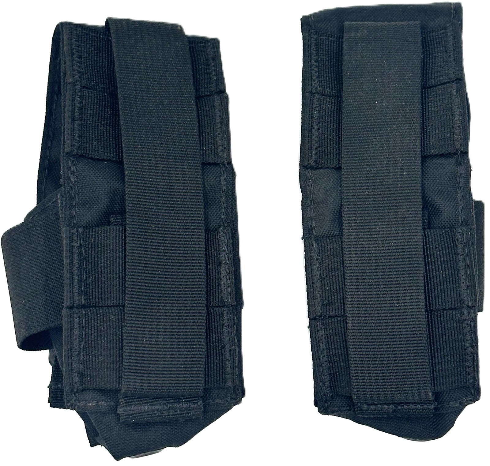 2 Pack Tactical MOLLE Universal Pouch Adjustable Utility Holder Black NEW