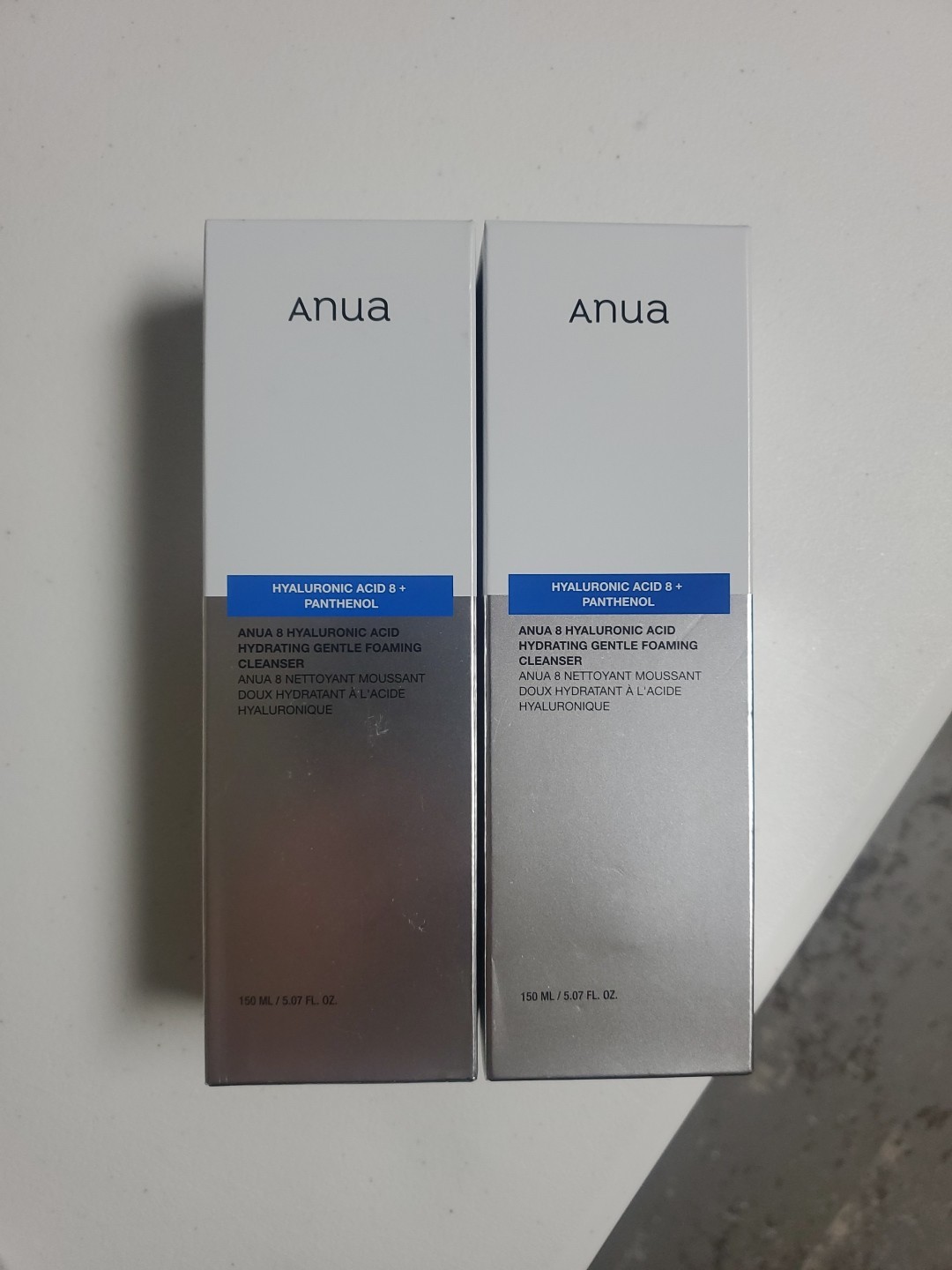 ANUA Lot of 2x 8 Hyaluronic Acid Hydrating Gentle Foaming Cleanser 150ml NEW