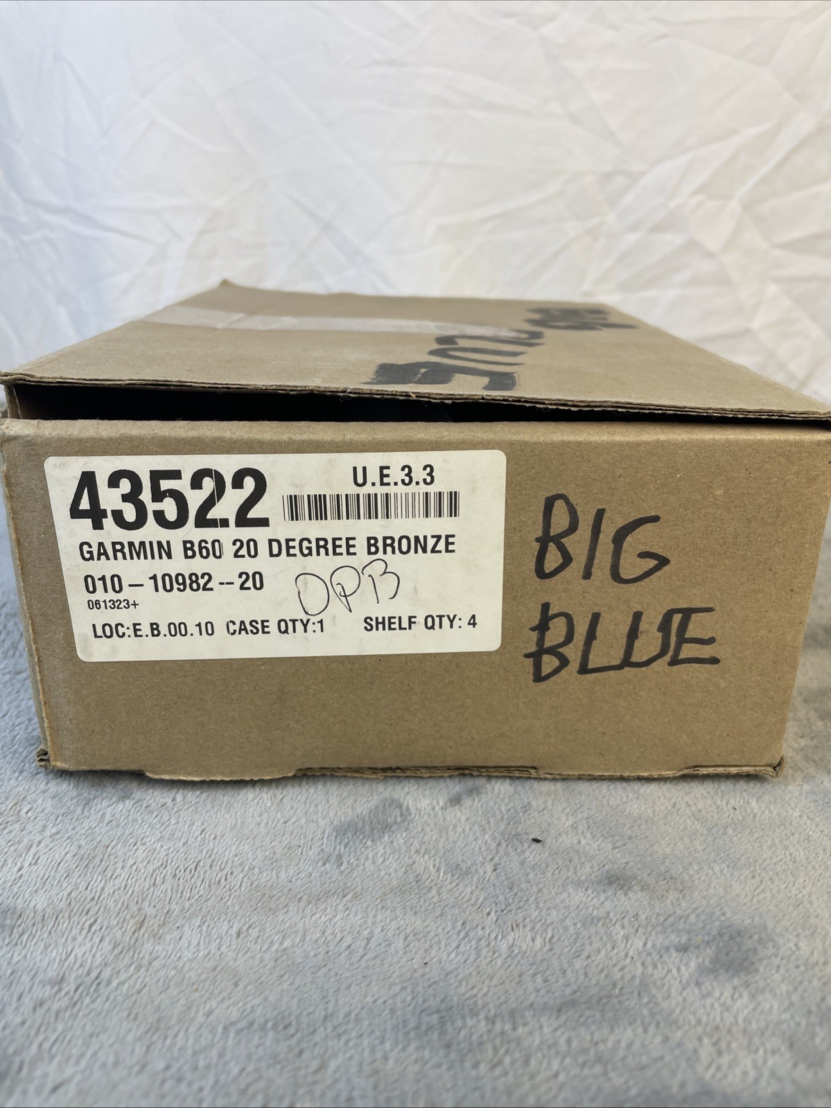 Garmin B60 Bronze Tilted Element 20° Through Hull Transducer Blue 8 Pin