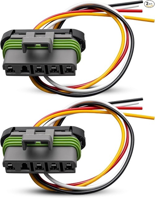 2Pcs Tail Lamp Harness Pigtail Connector Fit for Pickup C1500 C2500 C3500 K1500