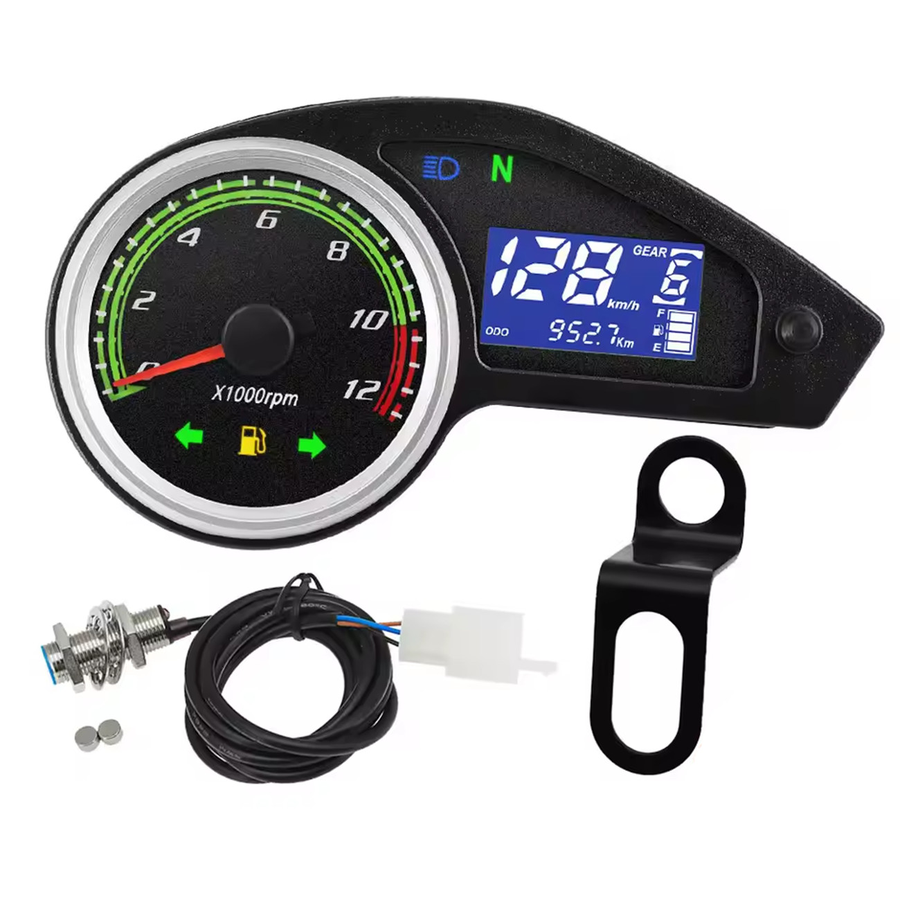 LCD Motorcycle Speedometer Odometer Digital Gauge For Brazil 250 RPS Hawk 250