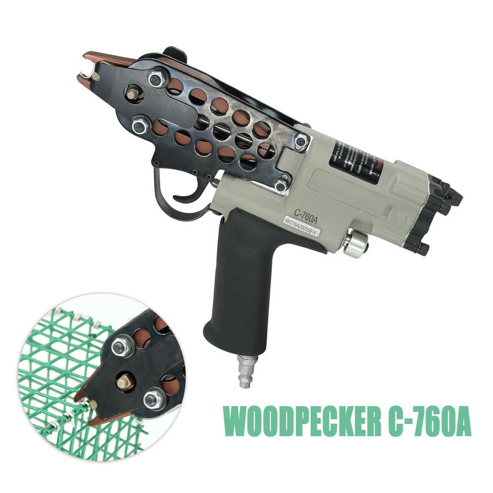 WOODPECKER C760A Pneumatic Hog Ring Gun 16 Guage Air Hog Ring Plier Tool Fencing