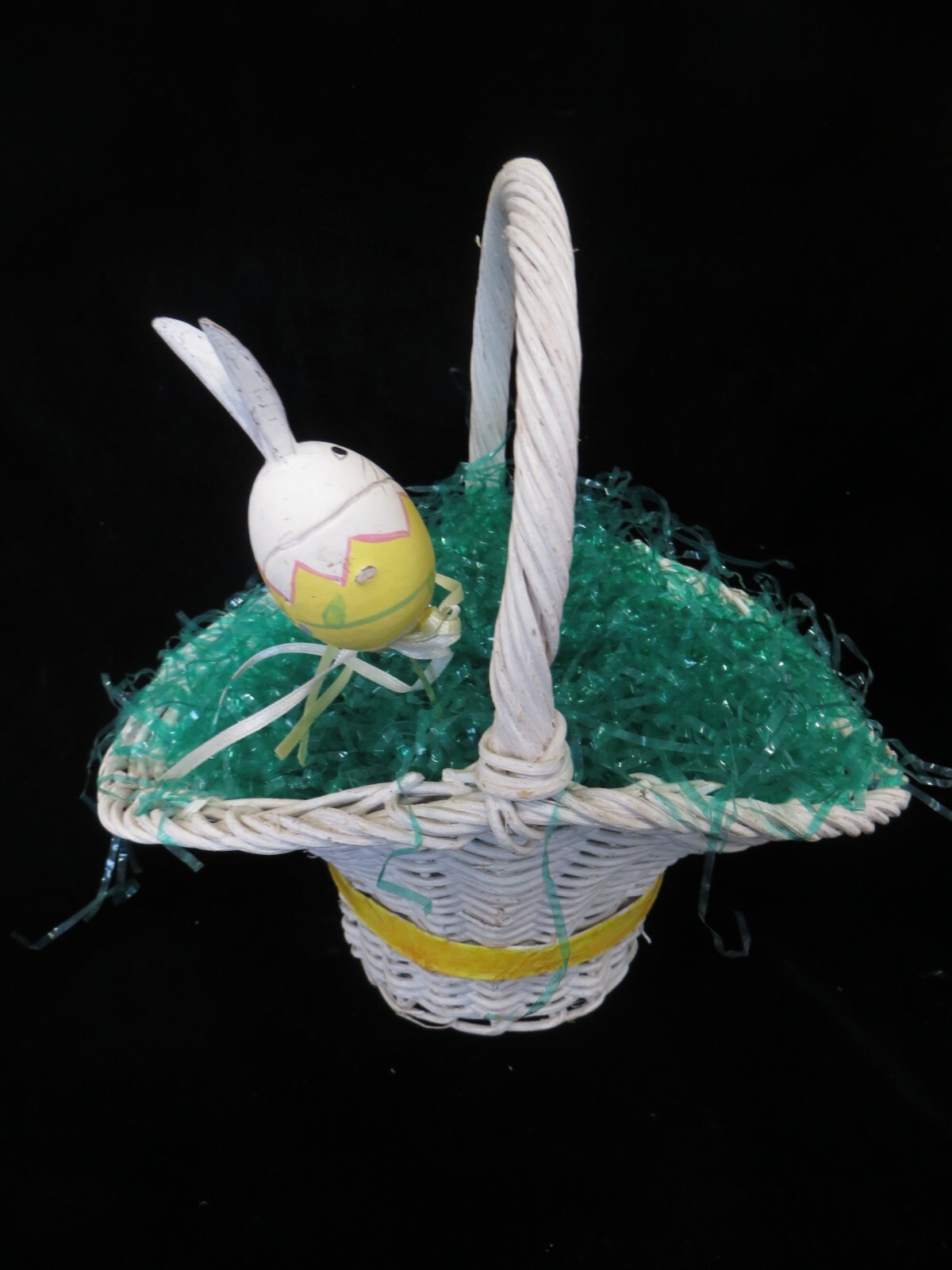 White Wicker Easter Basket
