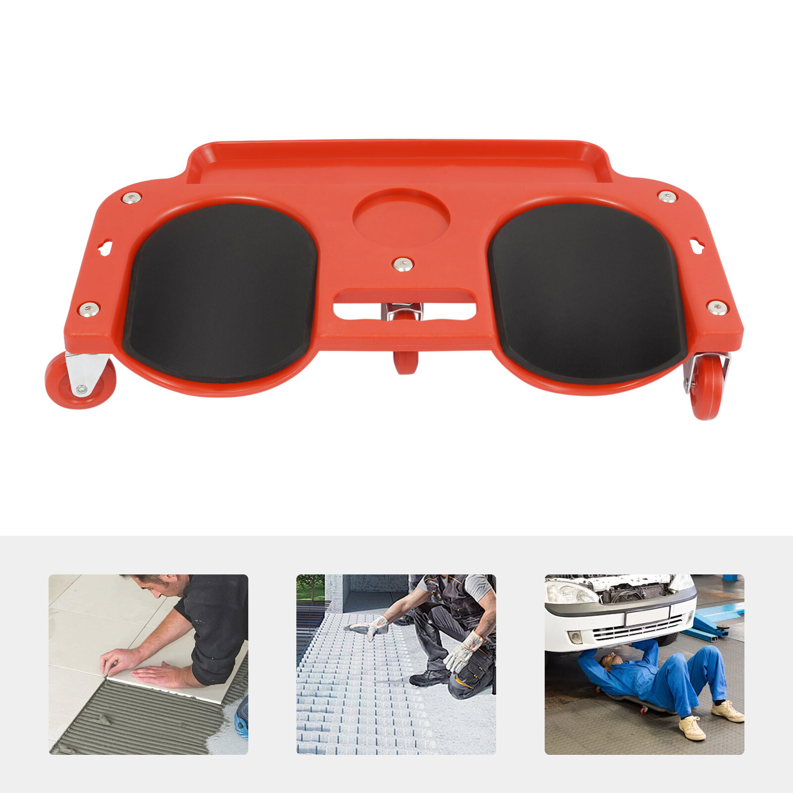 Rolling Knee Pads With Wheels Creeper Used For Tile Work Floor Construction Tool