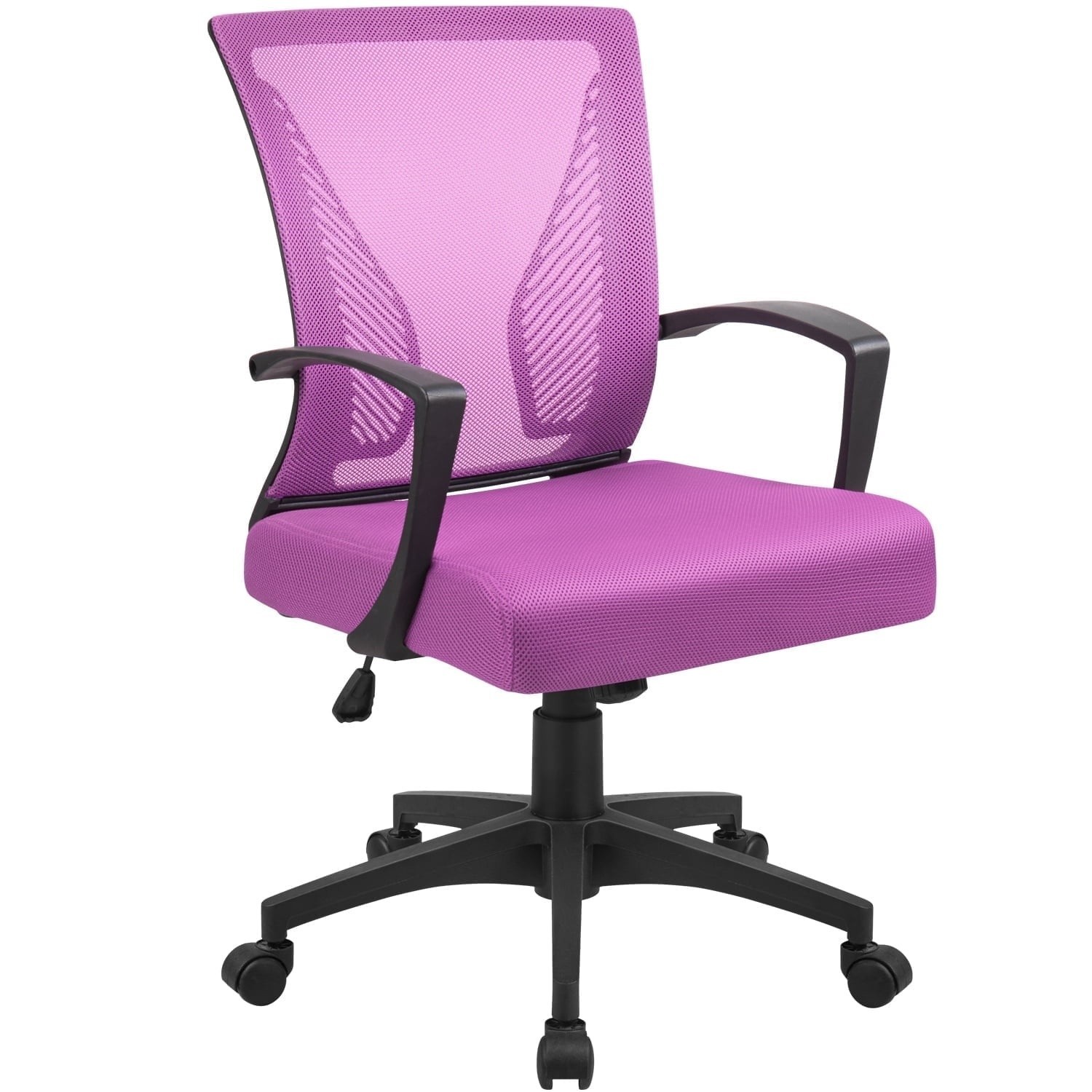 Mid Back Mesh Desk Chair Adjustable Height - Ergonomic Computer Chair for Home