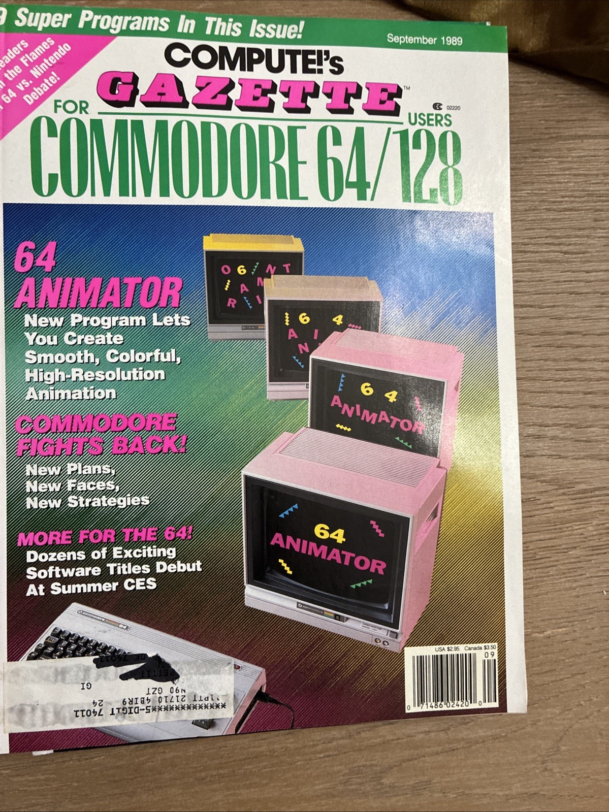 Compute!'s Gazette Magazine 12 issue lot for Commodore Users Jan 89-Dec 89