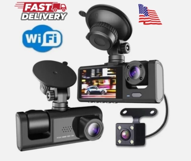 Rearview Mirror Dual Channel Recorder - Black Box Traffic Recorder New in Box