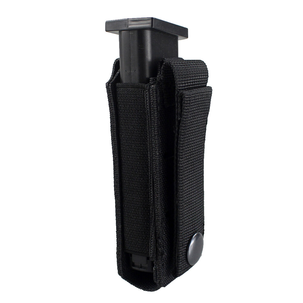Molle Elastic Single Magazine Pouch Flashlight Holder Tools Waist Belt Mag Pouch