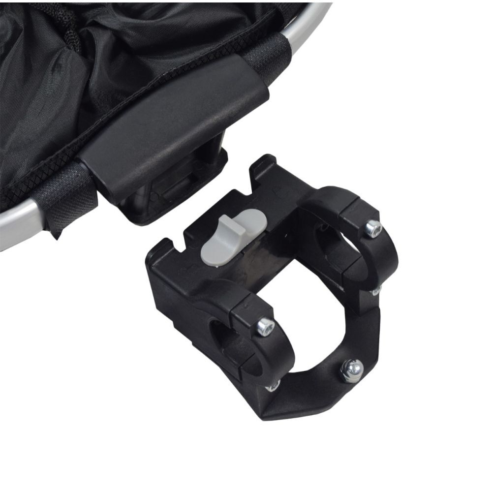 Collapsible Front Basket for Bike & Scooter with Safety Strap, Mounting Brackets