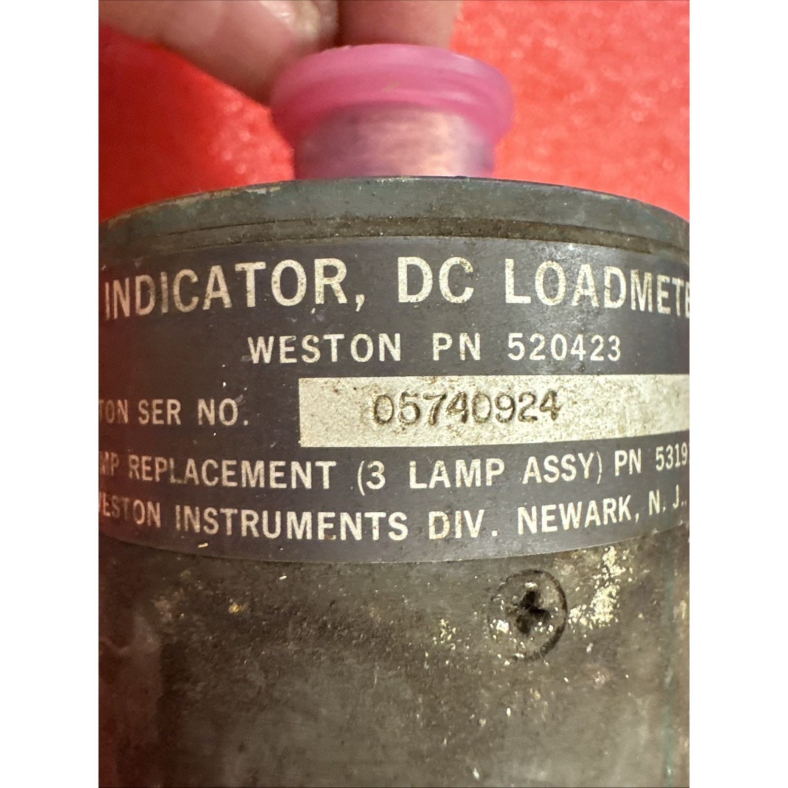 Douglas DC-10 DC Loadmeter Indicator Weston PN 520423 yb1