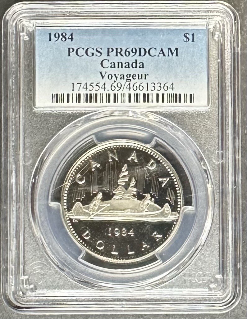 1984 Canada Voyageur Dollar PCGS PR-69 DCAM, Buy 3 Items, Get $5 Off!!
