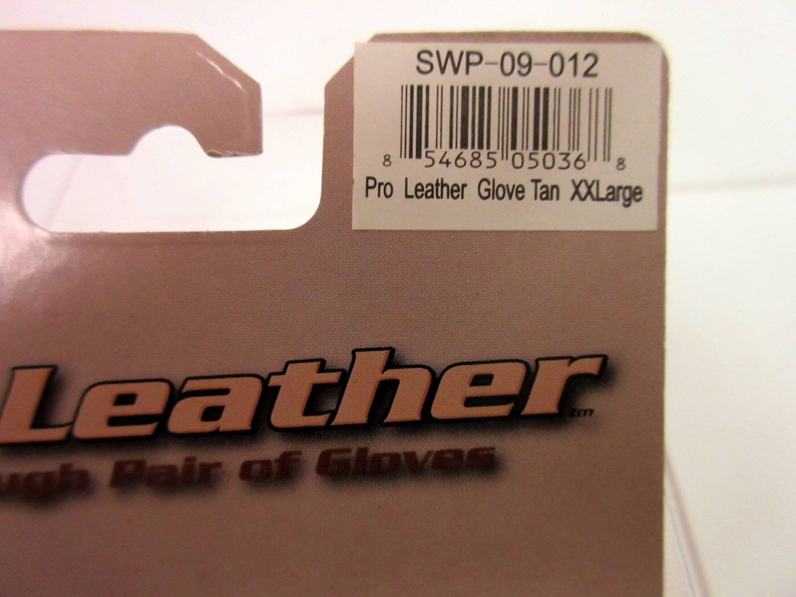 Setwear Pro Leather Tan One Touch Glove Extra Large Size Gloves XXL XX Large 2X