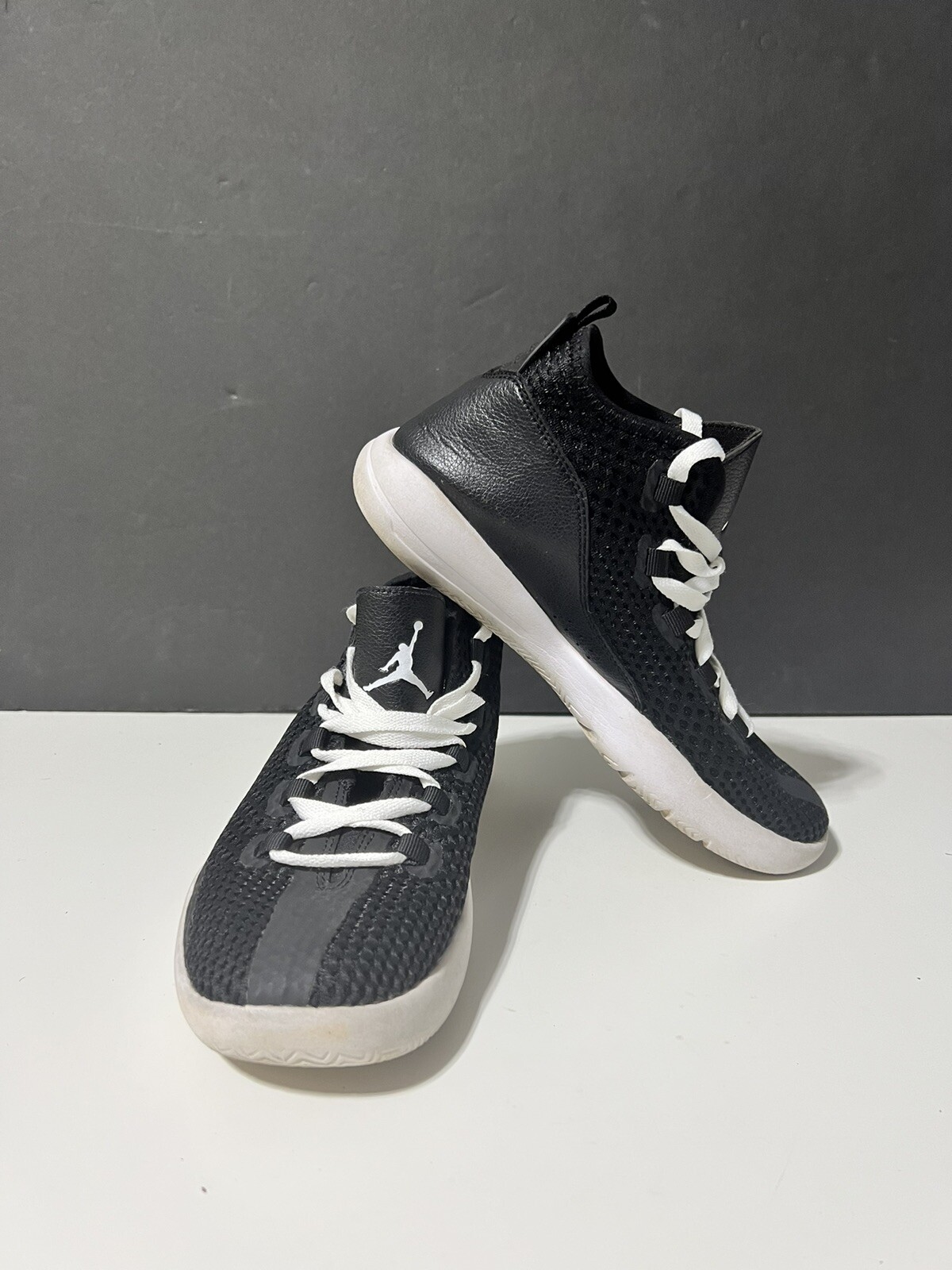 Nike Jordan Reveal Kids Youth Shoes Black/White Size 7Y - 834126-010 good 