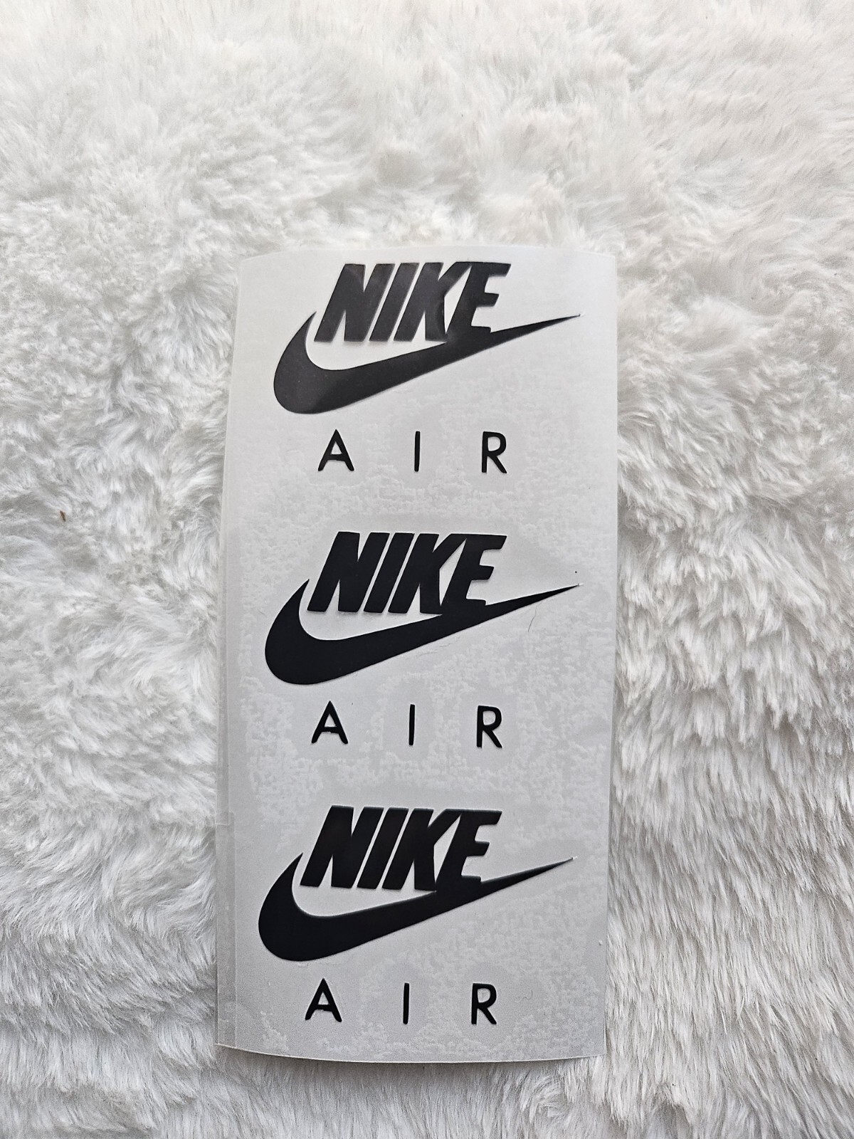 THREE NIKE AIR Swoosh Logo Iron On Decal / FREE SHIPPING in the US DIY