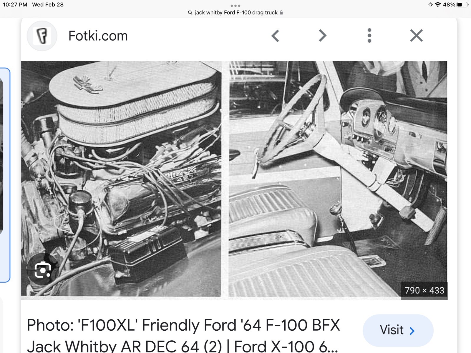DECALS- Ford - F100 FX, 1/25 scale. Nice!