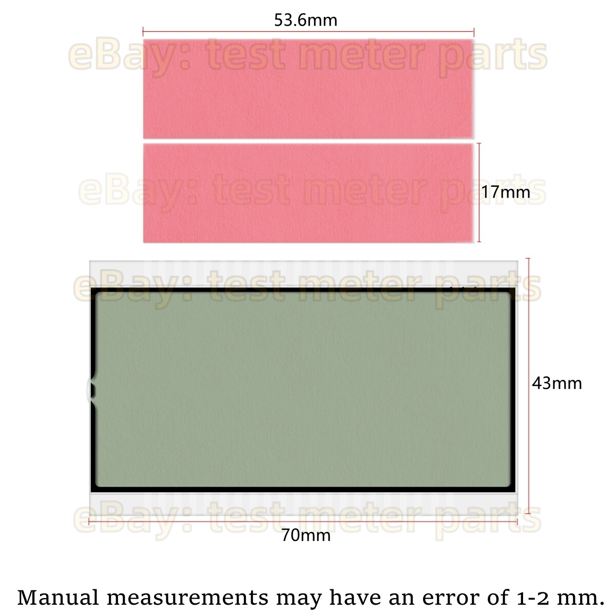 Screen For Fluke 79 III 79-3 TRMS Digital Multimeters LCD Display Replacement