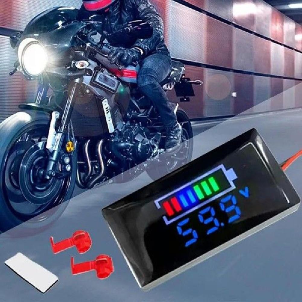Vehicle LED Voltmeter Tester DC12V to 150V Digital Panel Display