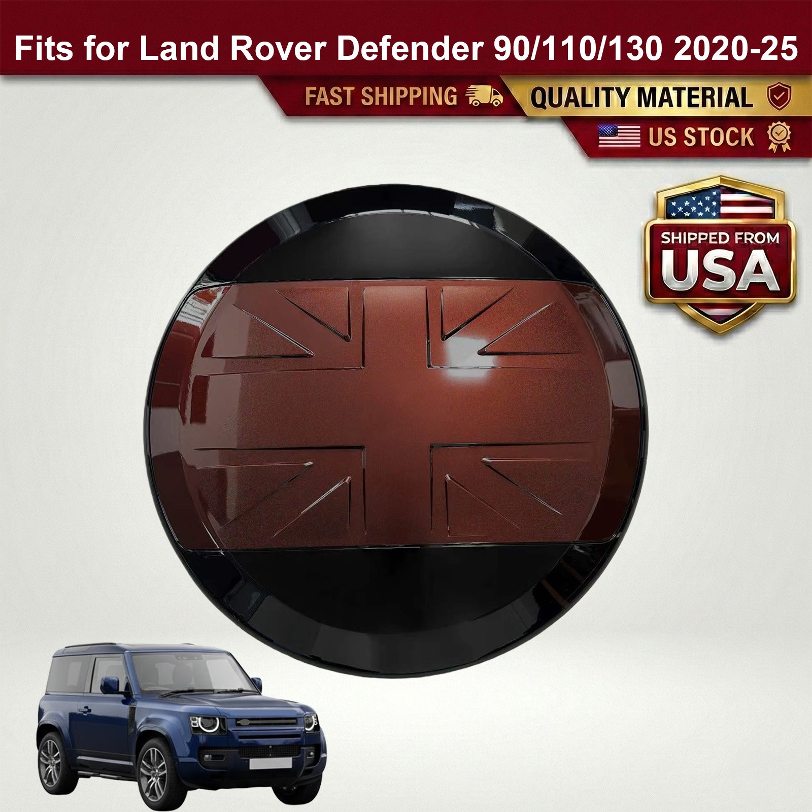 Sedona Red Spare Tire Cover for Land Rover Defender 90 110 130 2020-2025 L663