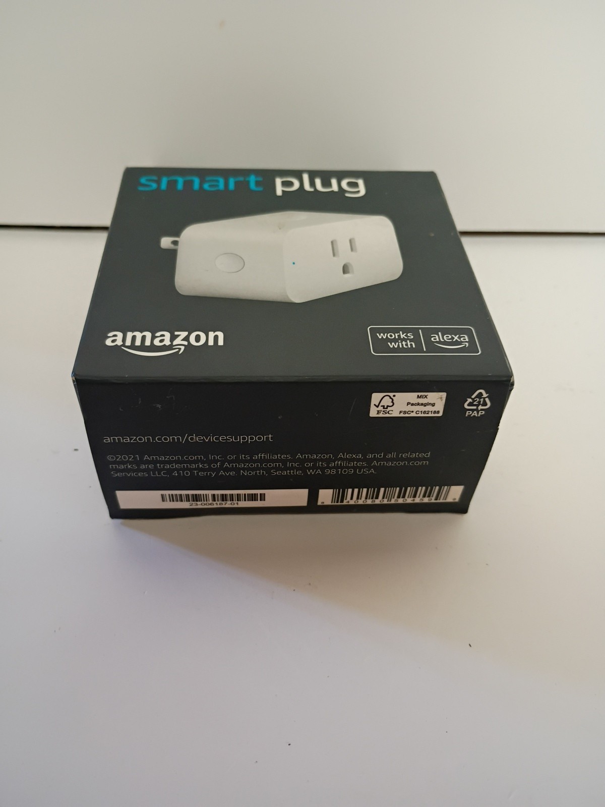 Amazon Smart Plug White, Compatible with Alexa, New