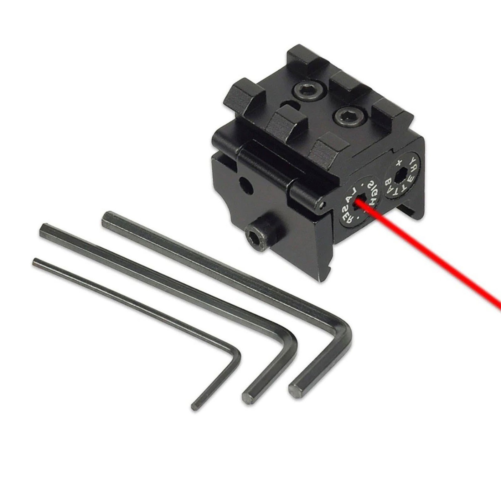 Low Profile Mini Laser Sight Red Beam Light For Pistol Handgun Picatinny Mounted