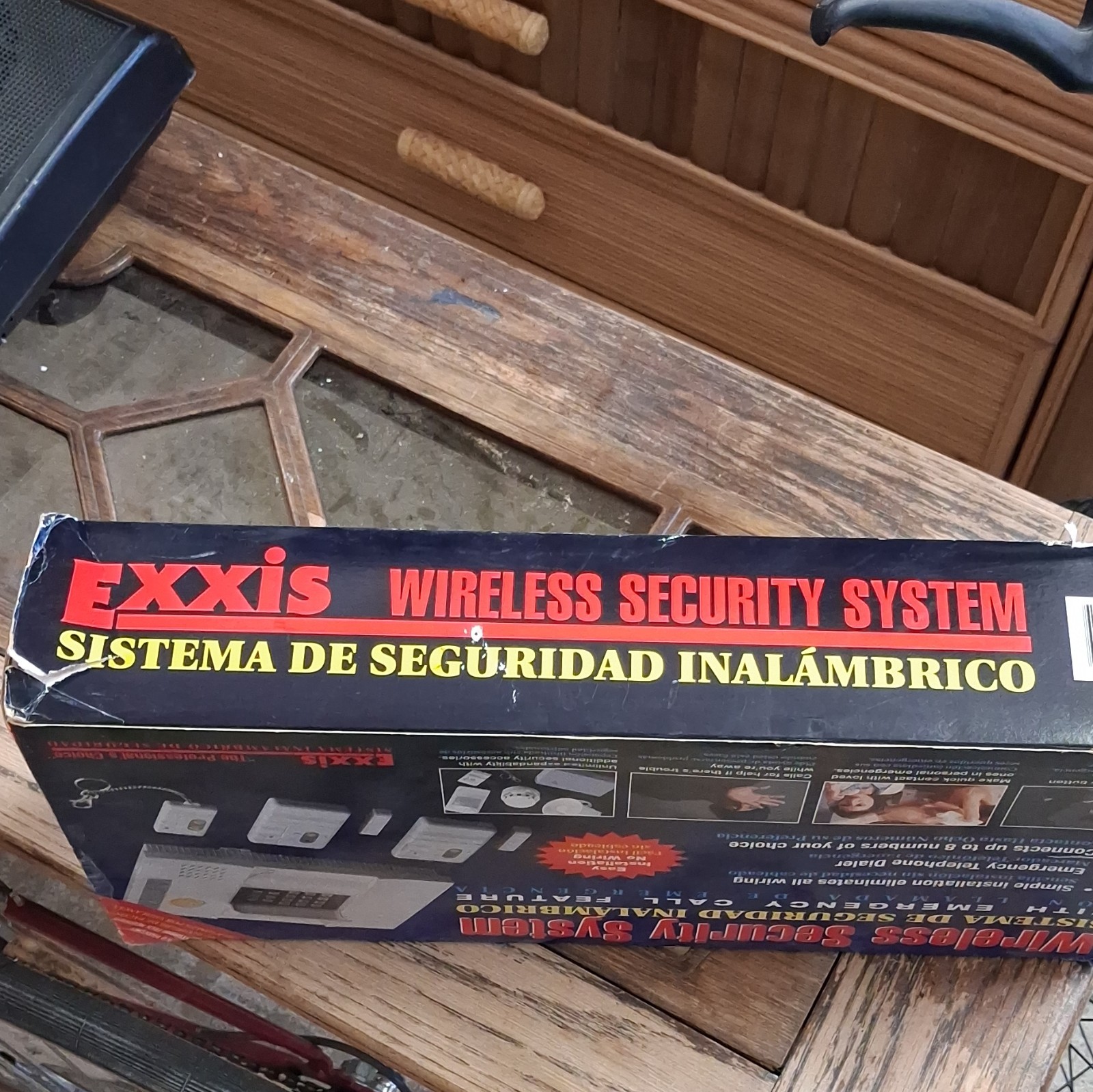 Exxis Wireless Security System Emergency Dialer Easy Install Indoor White Kit