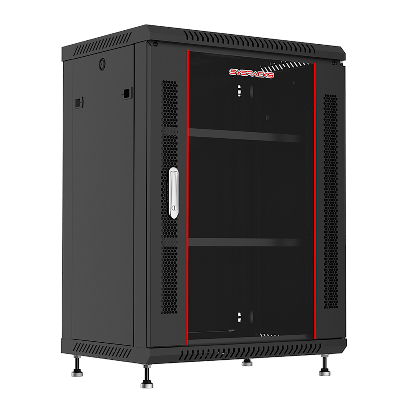 15U 24" Deep Wall Mount IT Network Server Rack Cabinet Enclosure. Accessories!