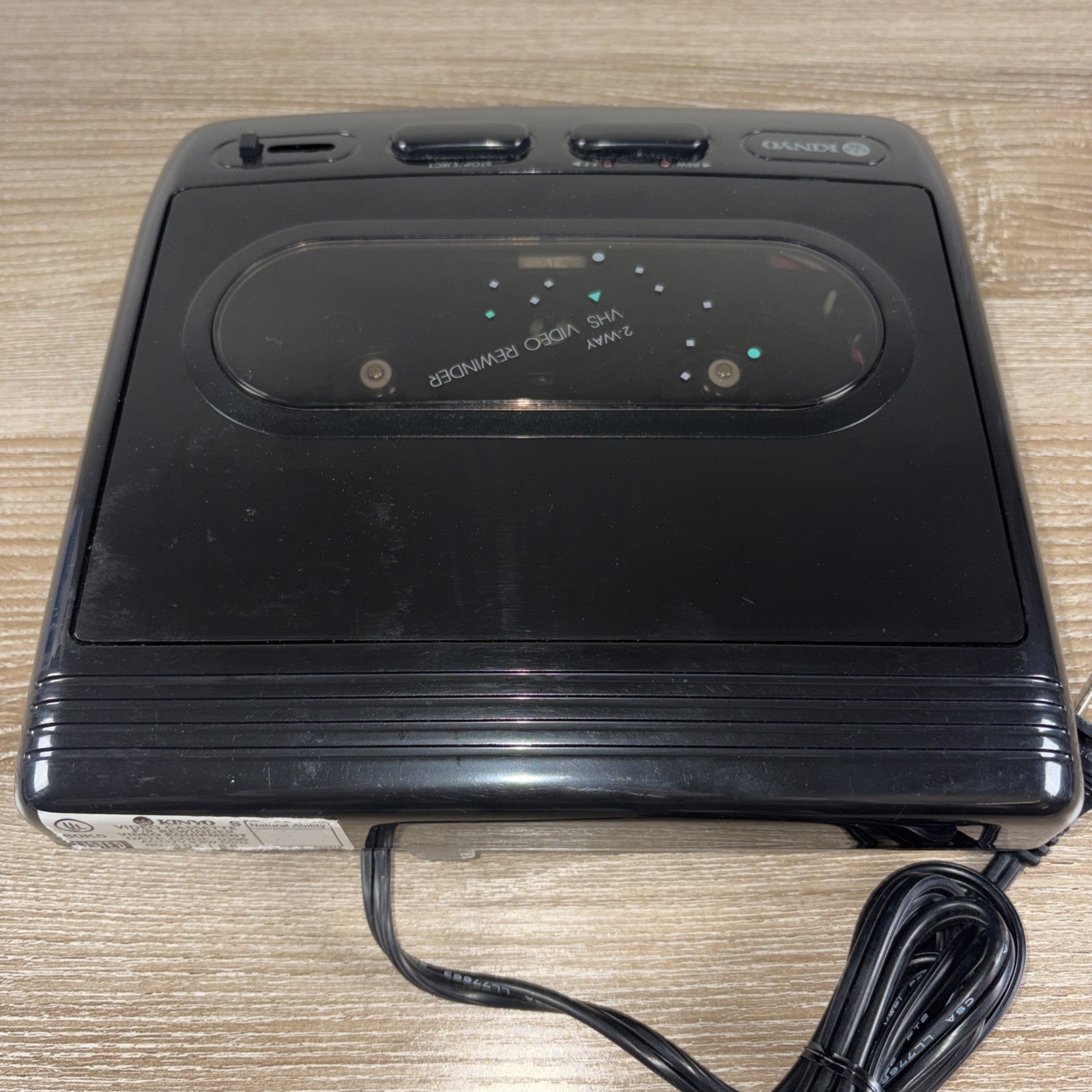 Kinyo 2-Way Forward/Reverse VHS Video Cassette Rewinder - Tested
