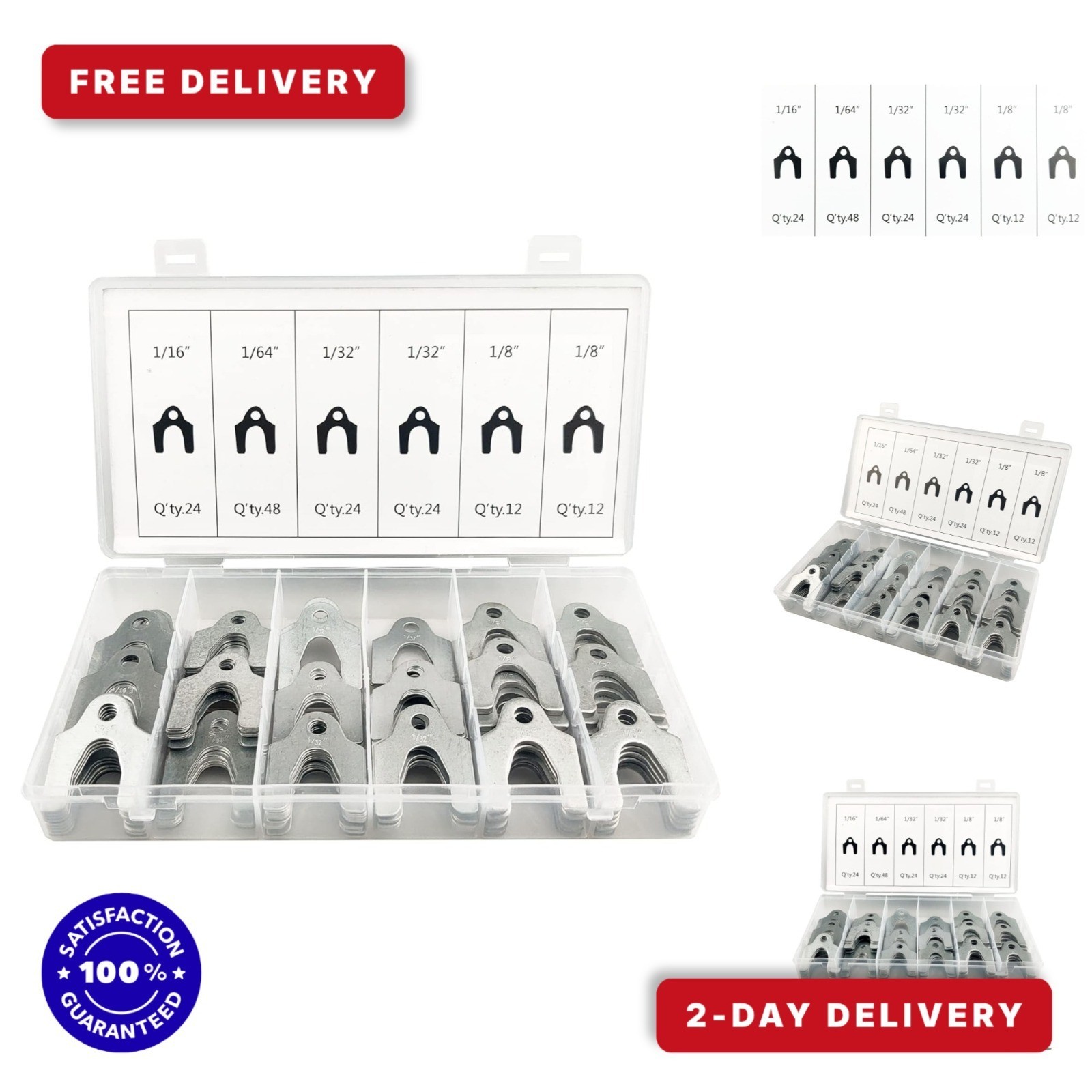 144 Pieces Auto Alignment Body Shim Assortment Set - MUFFINMAN