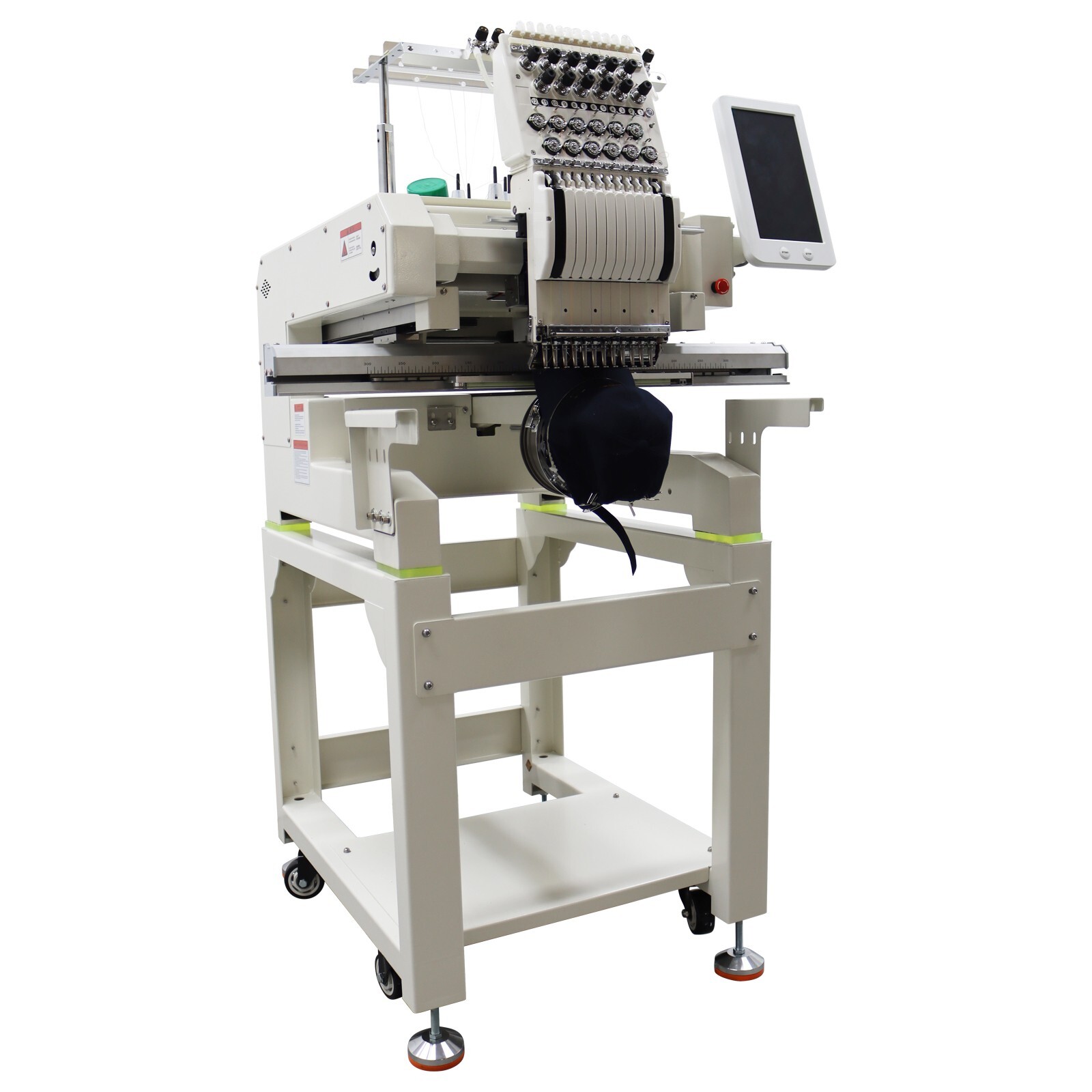 Commercial Home Automatic Flat Hat Embroidery Machine Single Head 12 Needles